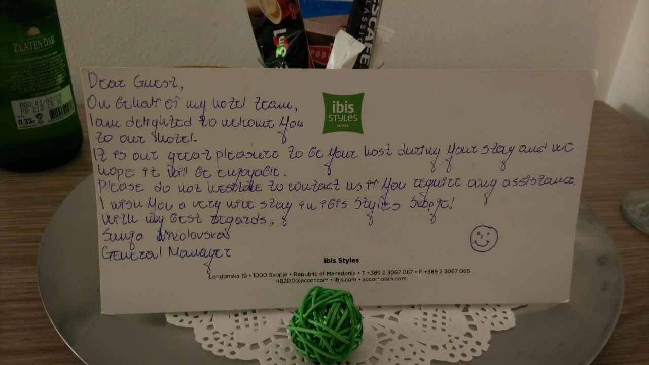 Zimmer ibis Styles Skopje