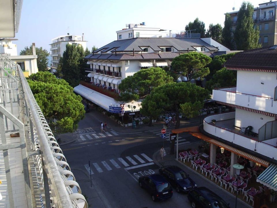 Balkonaussicht zum Strand Hotel Lido di Jesolo