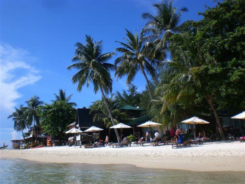 Strand vom Wasser aus Perhentian Tuna Bay Island Resort