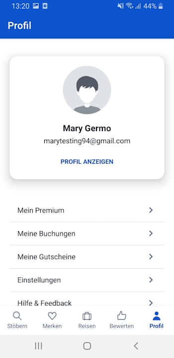 Gastro Testdummy for HolidayCheck Training