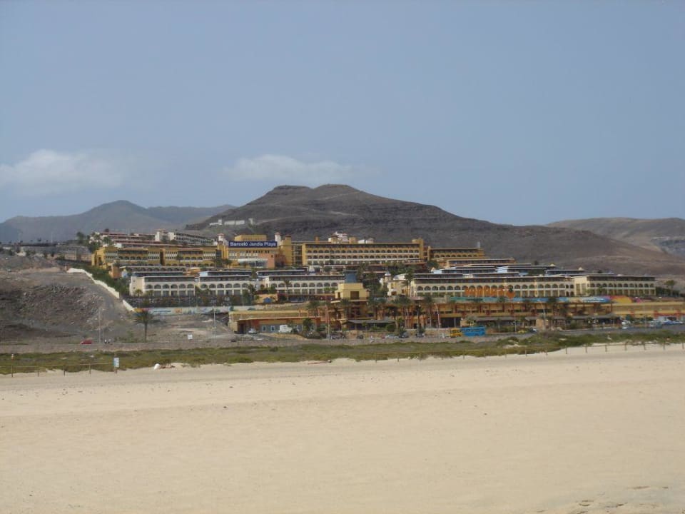 Gesamtansicht vom Strand gesehen Occidental Jandía Playa