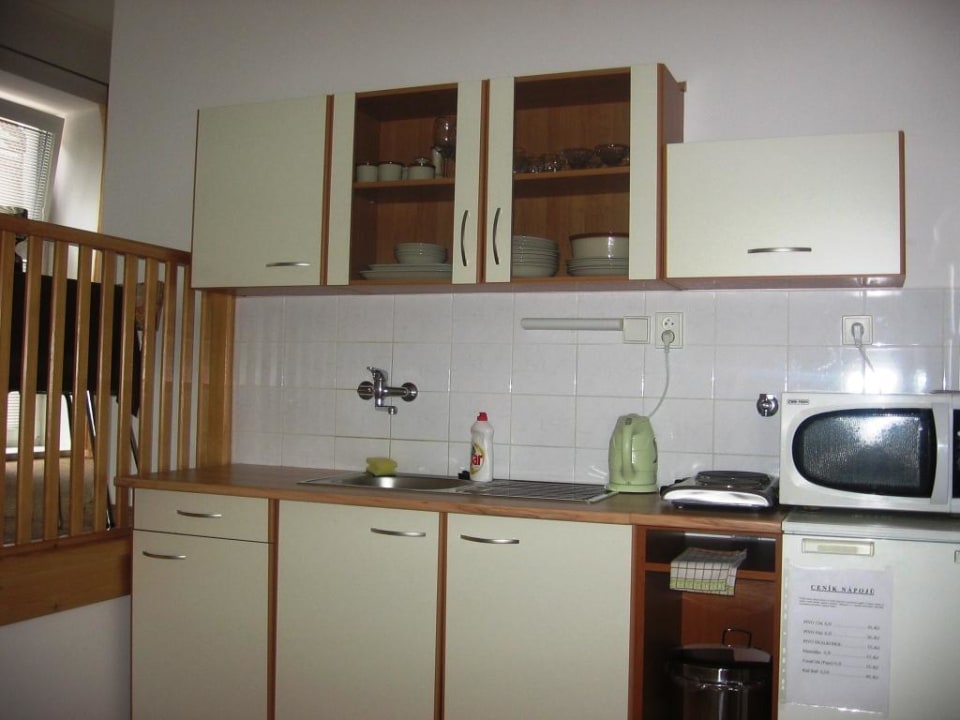 Kuchyňský kout v apartmánu Apartments České Budějovice