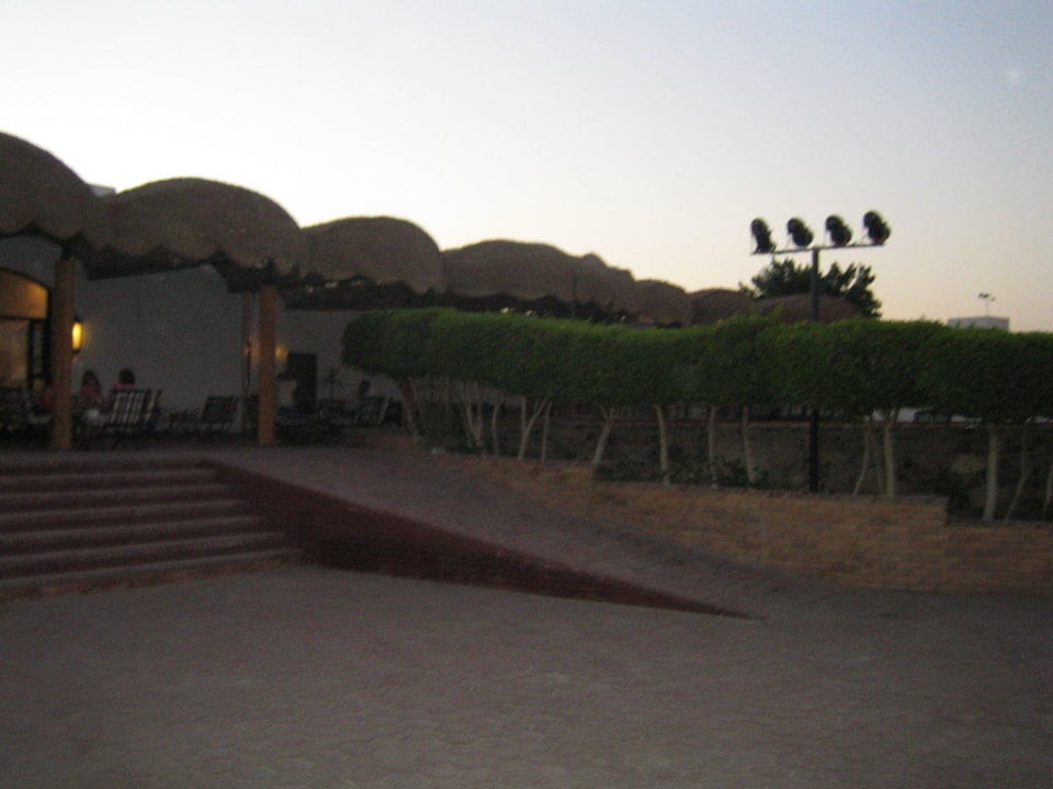 Blick auf das Amphitheater und die Shisha-bar Lotus Bay Beach Resort
