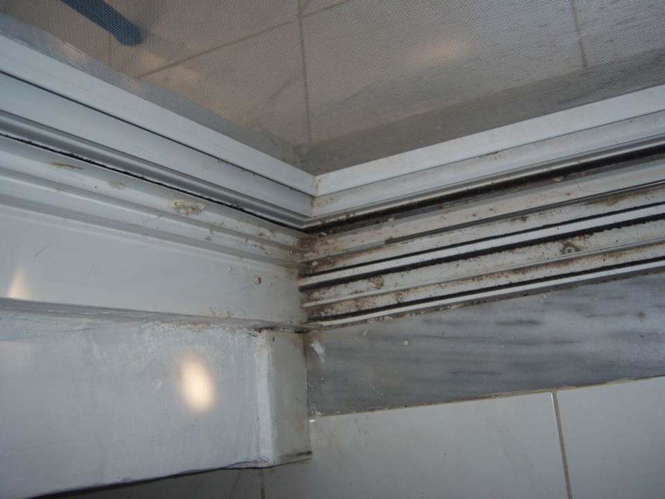 Tür zum Balkon - von innen Hotel Faliraki Bay