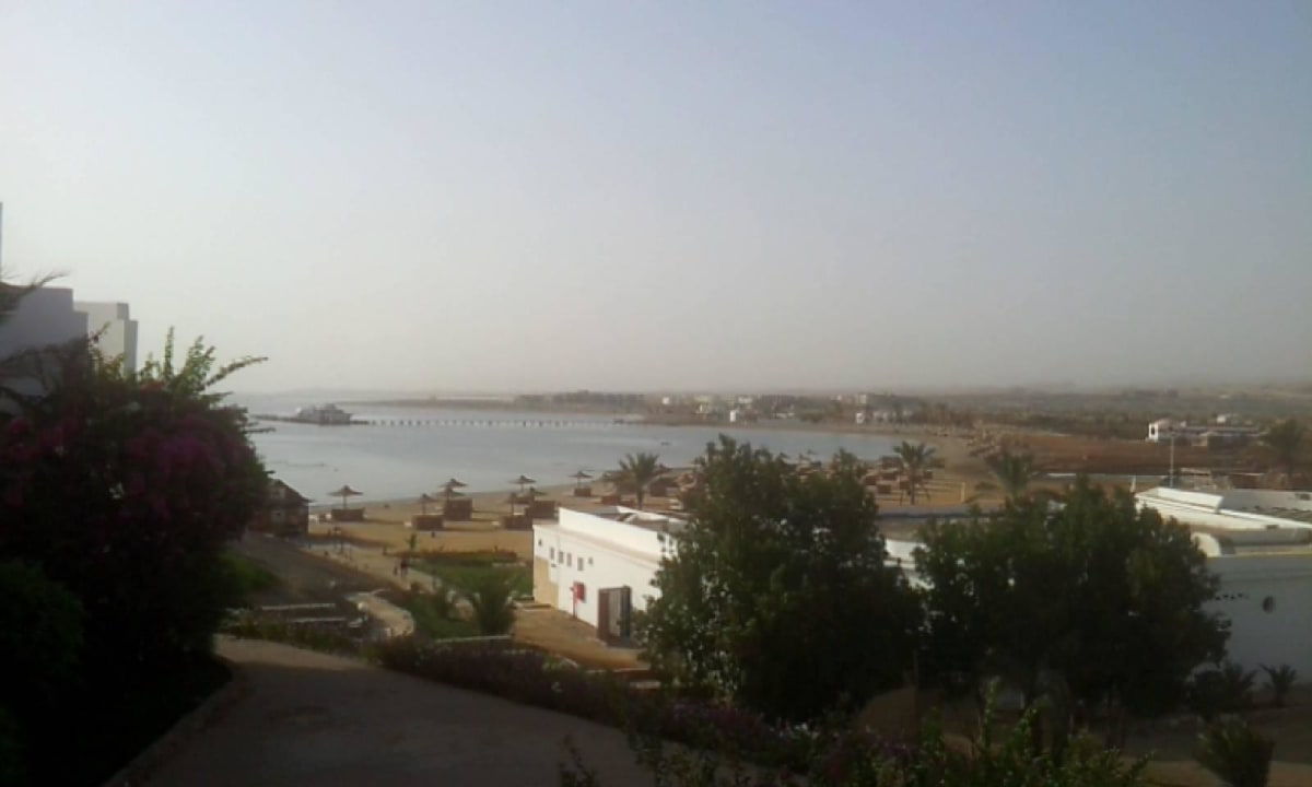 Aussicht vom Hotel auf das Meer Three Corners Equinox Beach Resort