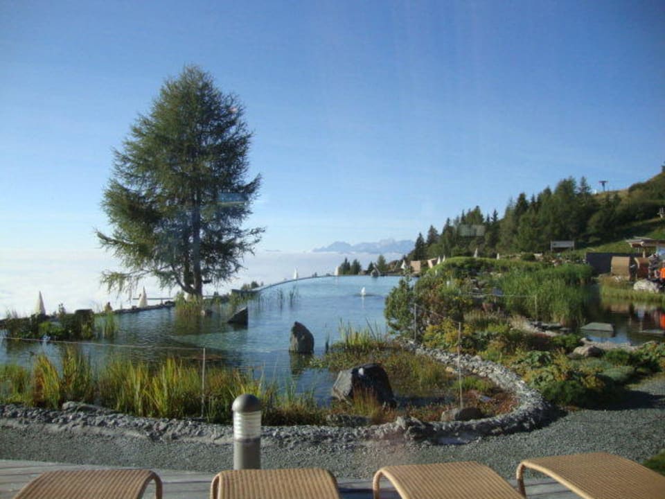 Blick beim Frühstück Mountain Resort Feuerberg