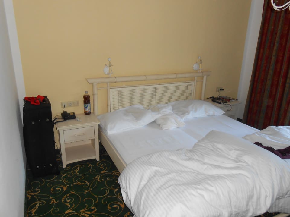 Das Bett sehr bequem und gemütlich Pension Wiesenhof