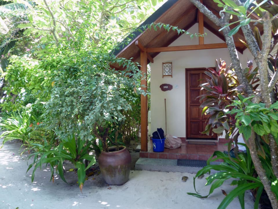 Eingang Deluxe Beach Villa 343 Kuramathi Maldives