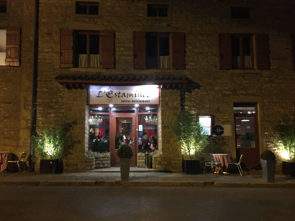Eingang zum Restaurant und Hotel Hotel L'Estaminet