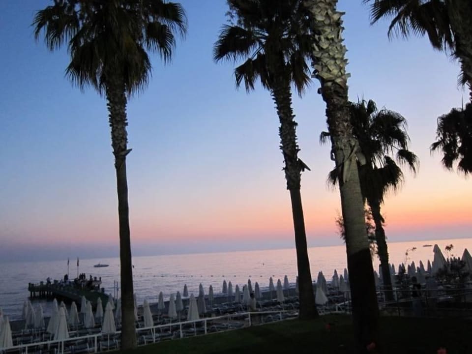 Ausblick während des Abendessens Hotel Meryan