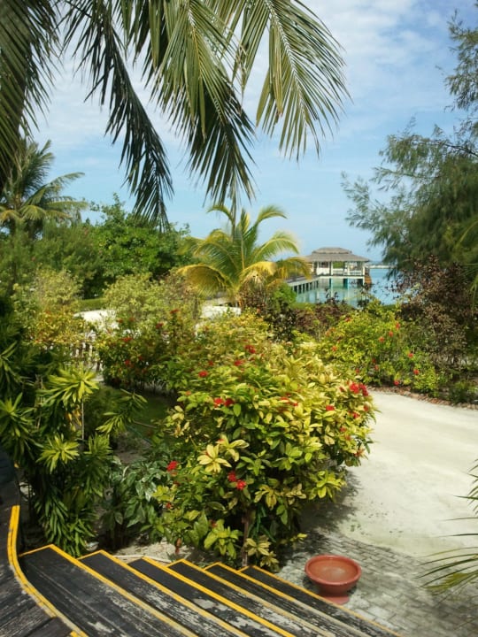 Aussicht auf den Ankunftssteg Adaaran Select Hudhuran Fushi - Premium All Inclusive