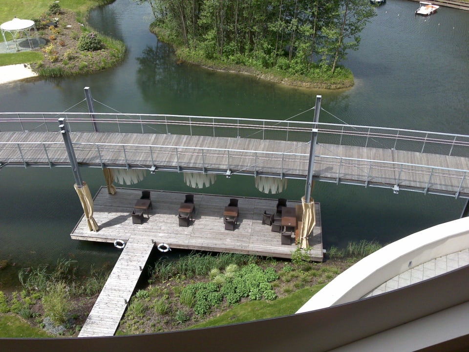 Aussicht aus dem Zimmer Das Seepark Wörthersee Resort