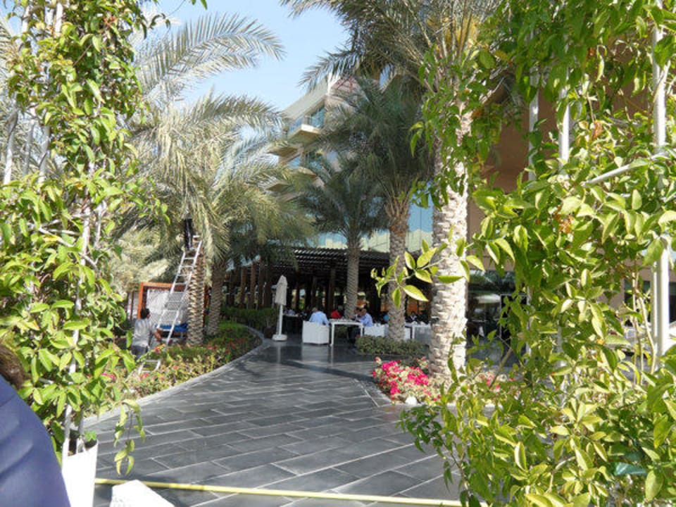 Blick beim Frühstück Rixos The Palm Hotel & Suites