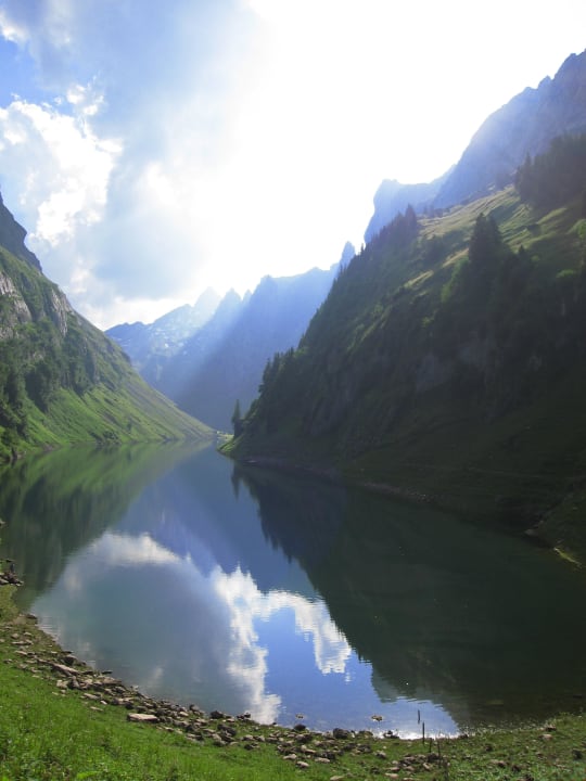 Blick auf den Pool Berggasthaus Bollenwees