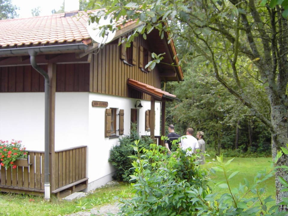 Eingangsbereich Waldferiendorf Regen