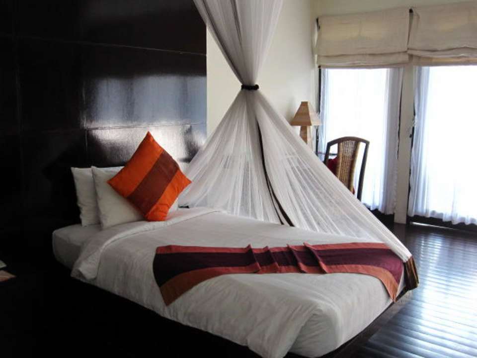 Bett im Originalzustand bei Bezug Hotel Bay of Bengal Resort