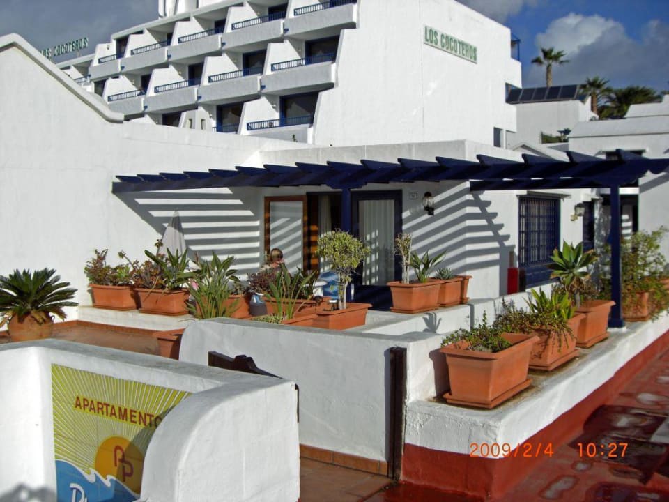 Terrasse unseres Appartaments Bungalows & Appartements Playamar