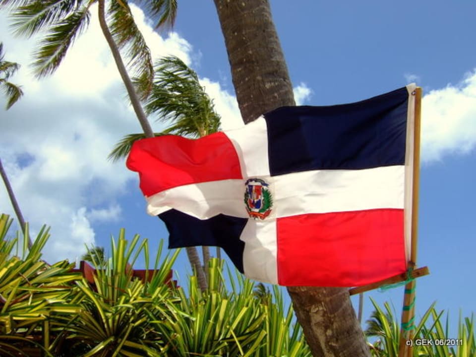 Flagge Dominikanische Republik Punta Cana Princess All Suites Resort & Spa