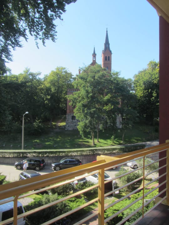 Ausblick vom Balkon Hotel Wald und See