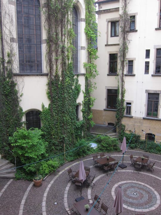 Ausblick aus Zimmer 115 Hotel Fürstenhof Leipzig