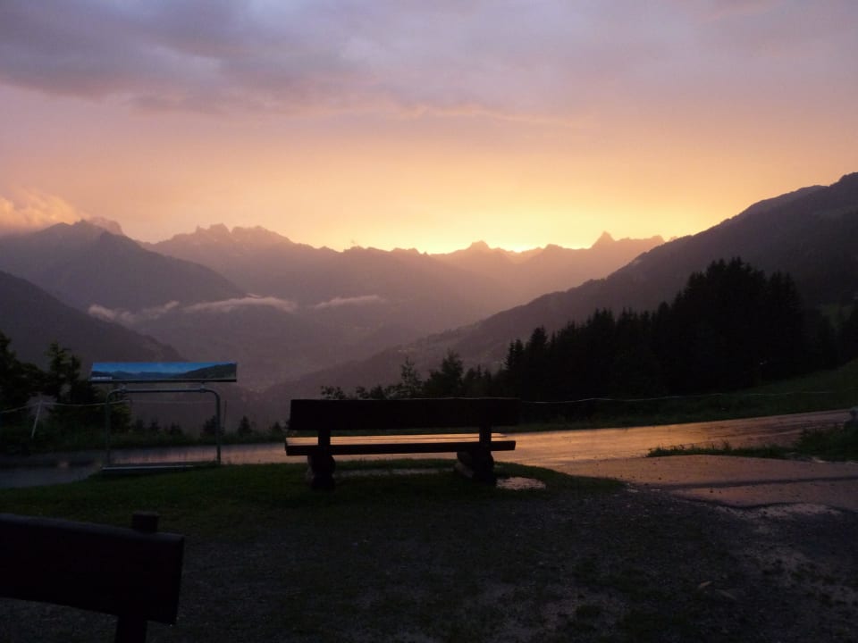 Abendstimmung Panoramagasthof Kristberg