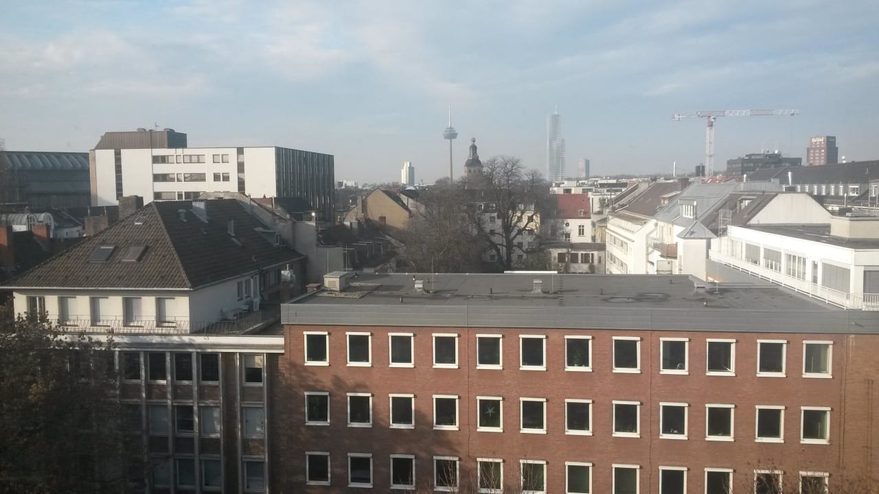 Ausblick aus dem 6. Stock Köln Marriott Hotel