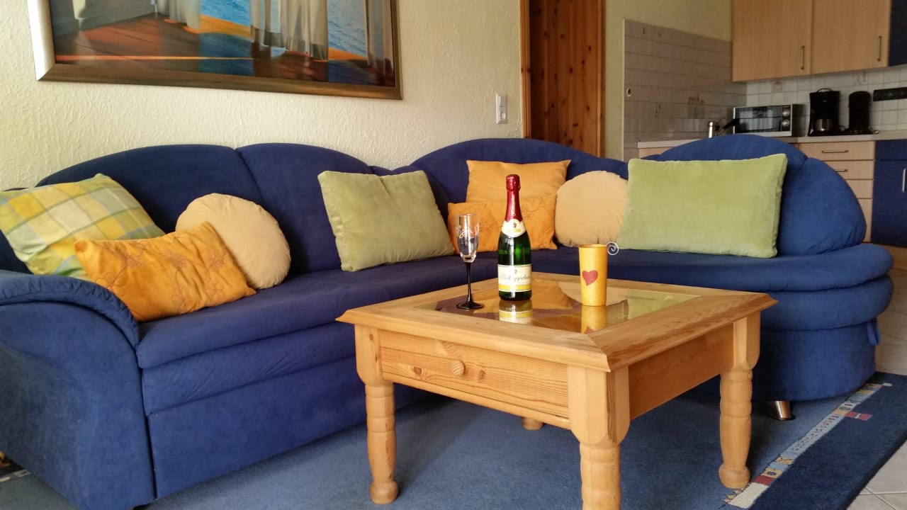 Wohnbereich Wohnung unten Ferienwohnung Haus am Wald