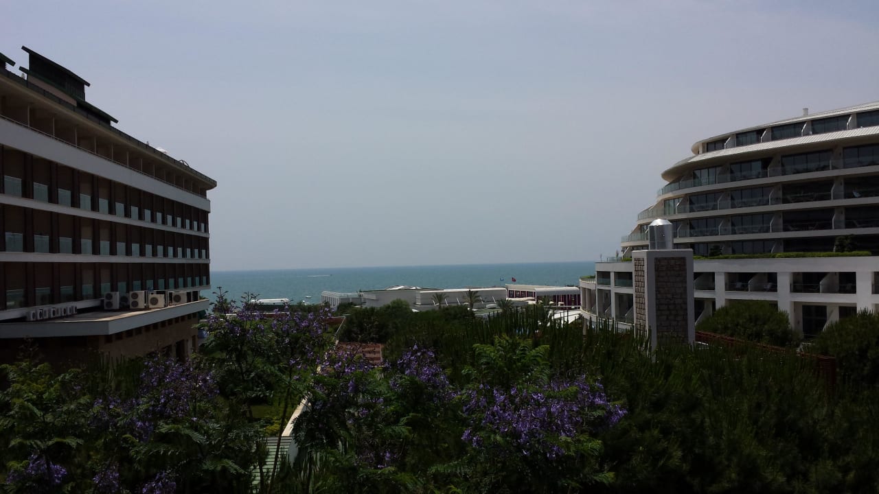 Blick Nebengebäude A vom Balkon Voyage Belek Golf & Spa