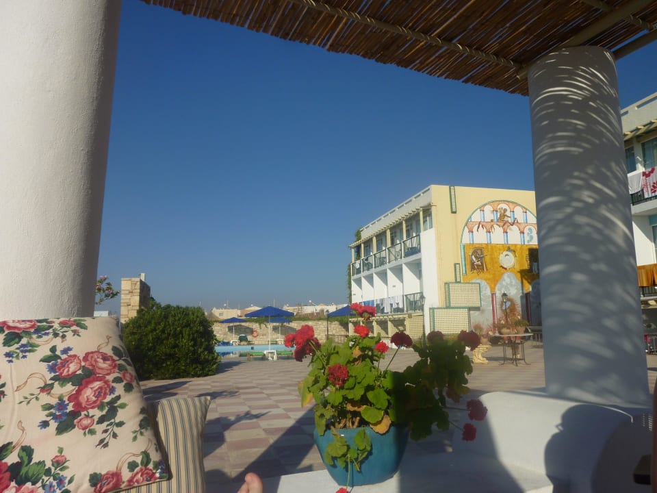 Auf der Terrasse Golden Beach Rethymnon