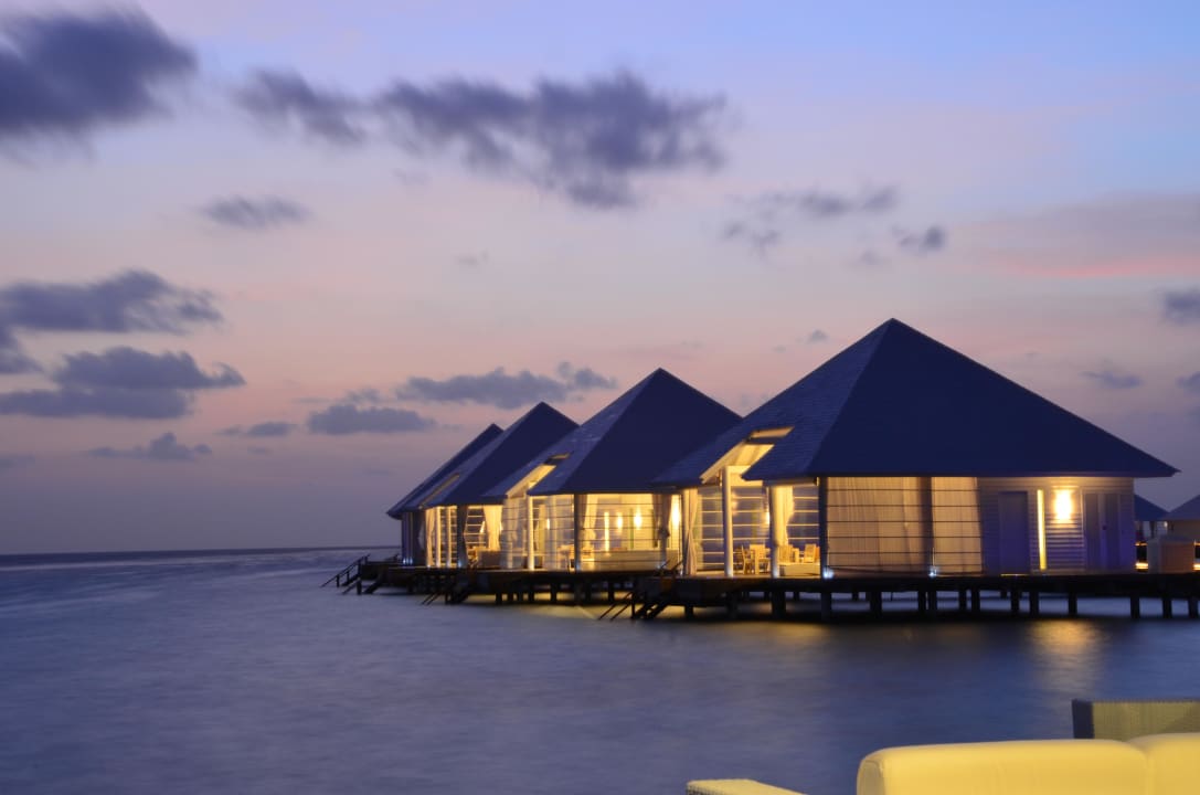 Blick vom Overwater-Restaurant aus ananea Diamonds Athuruga