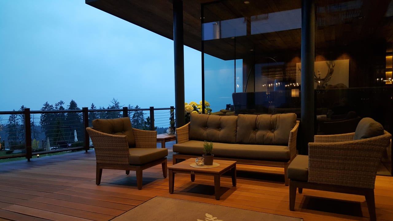 Abendstimmung Hotel Chalet Mirabell