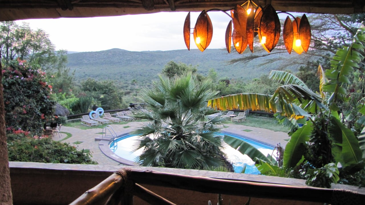 Вид из бара Hotel Masai Mara Sopa Lodge