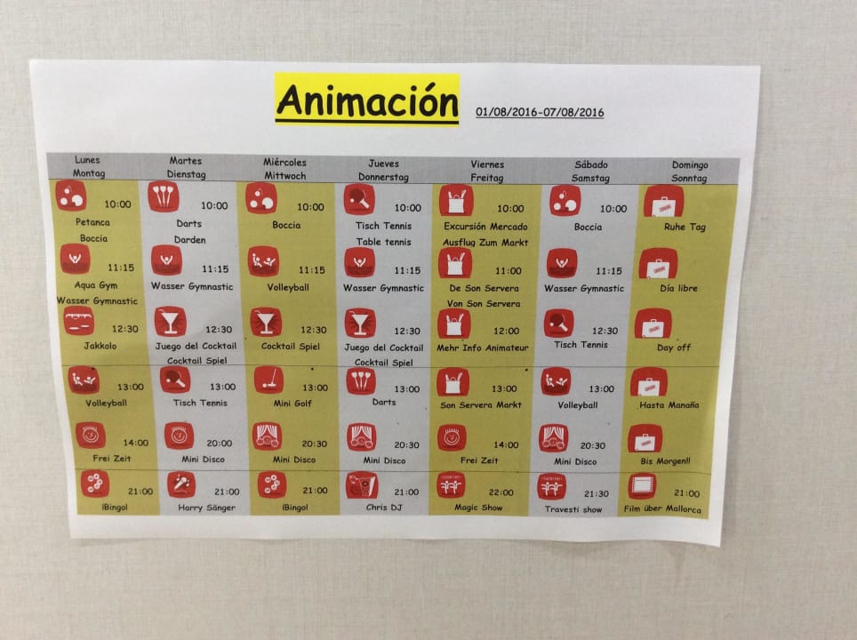 Animation Programm Sabina Hotel & Suites