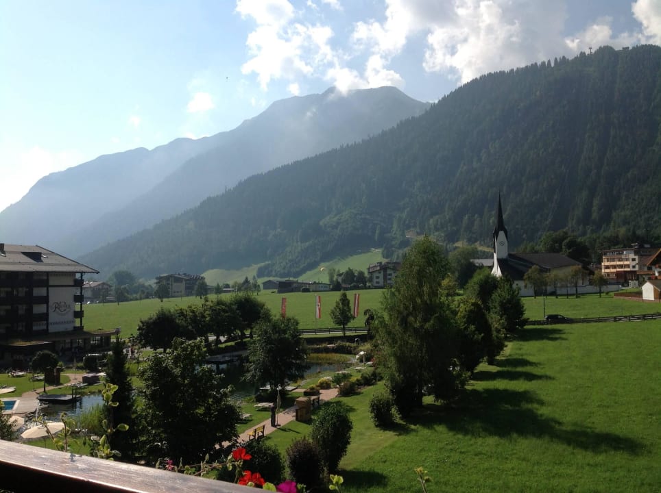 Blick vom Balkon Verwöhnhotel Kristall