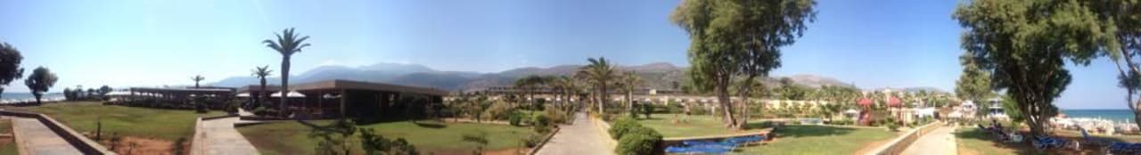 Anlage vom Stand aus Kernos Beach Hotel & Bungalows