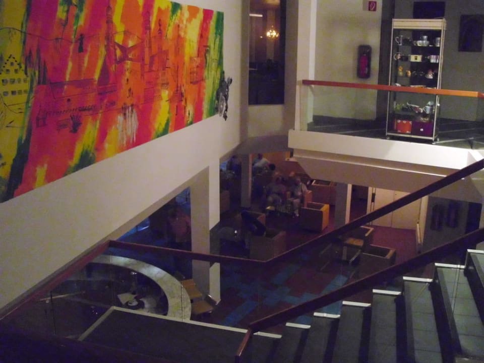 Hier ging es zur Bar runter. DORMERO Hotel Freudenstadt