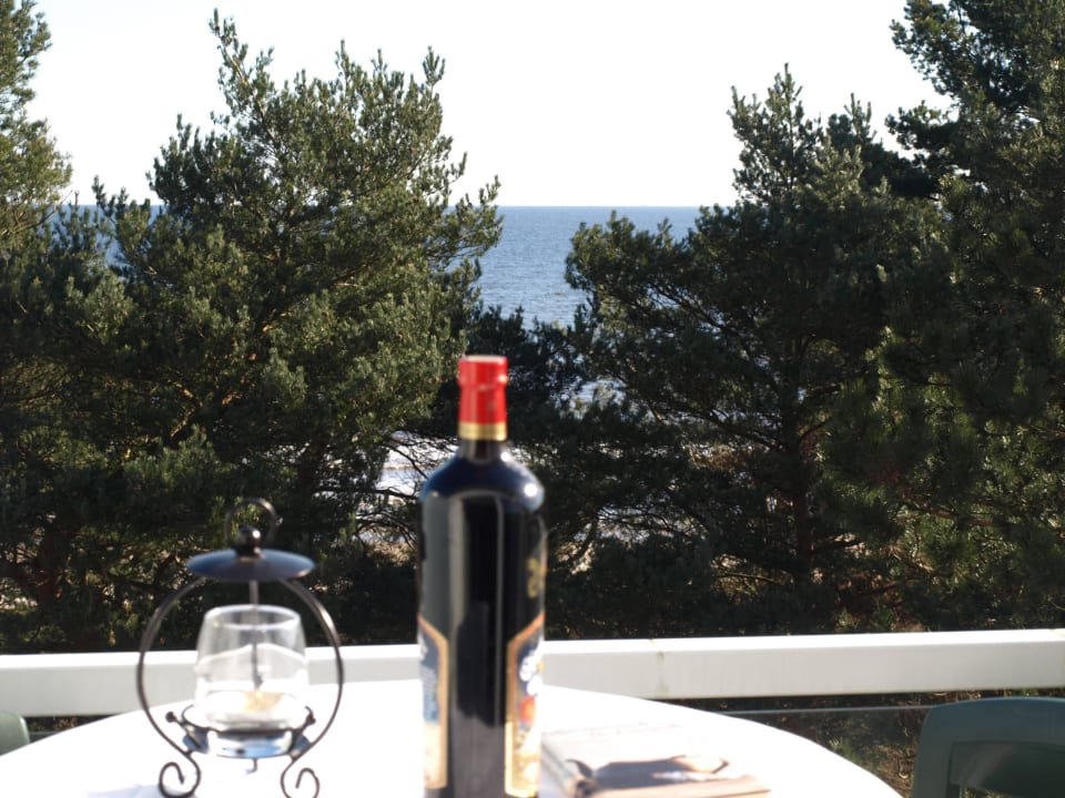 Frühstück mit Meeresblick Ferienwohnung Meeresblick Heringsdorf