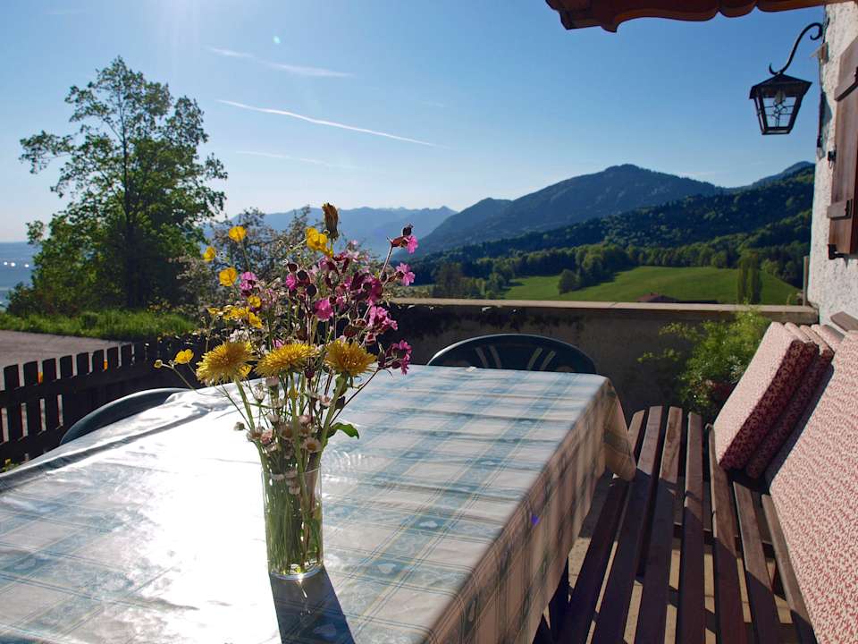 Terrasse Ferienhaus Stipfing Ferienhaus Stipfing
