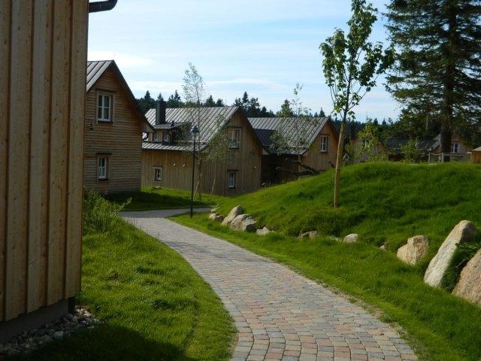 Weg zur Lodge Torfhaus Harzresort