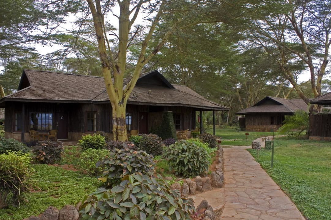 Blick auf die Bungalows Ol Tukai Lodge