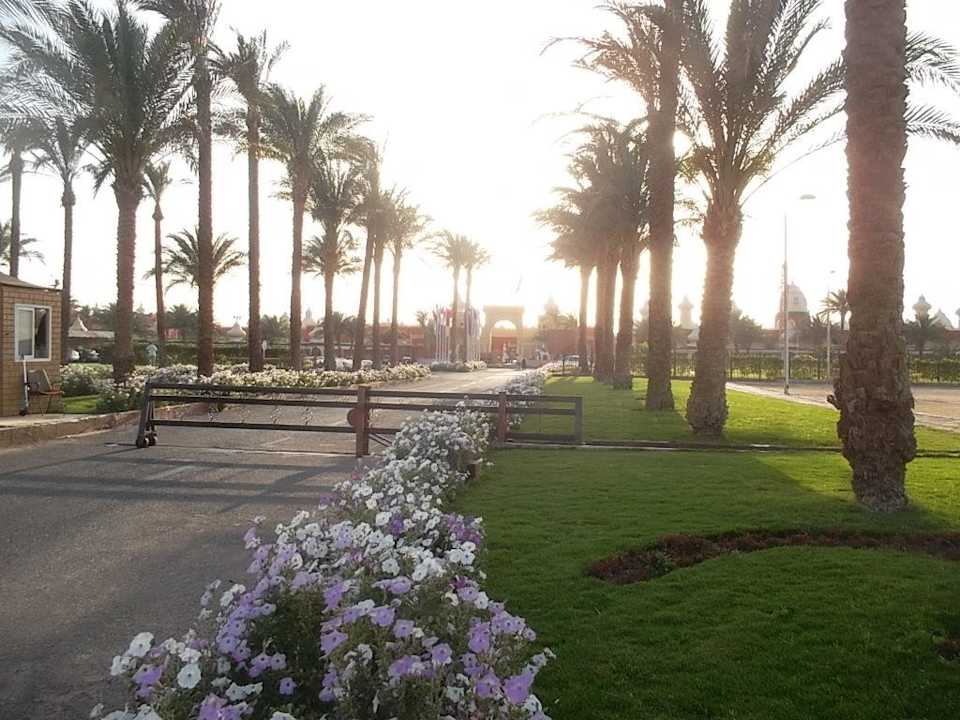 Einfahrt zum Hotel Pickalbatros Alf Leila Wa Leila Resort - Neverland Hurghada