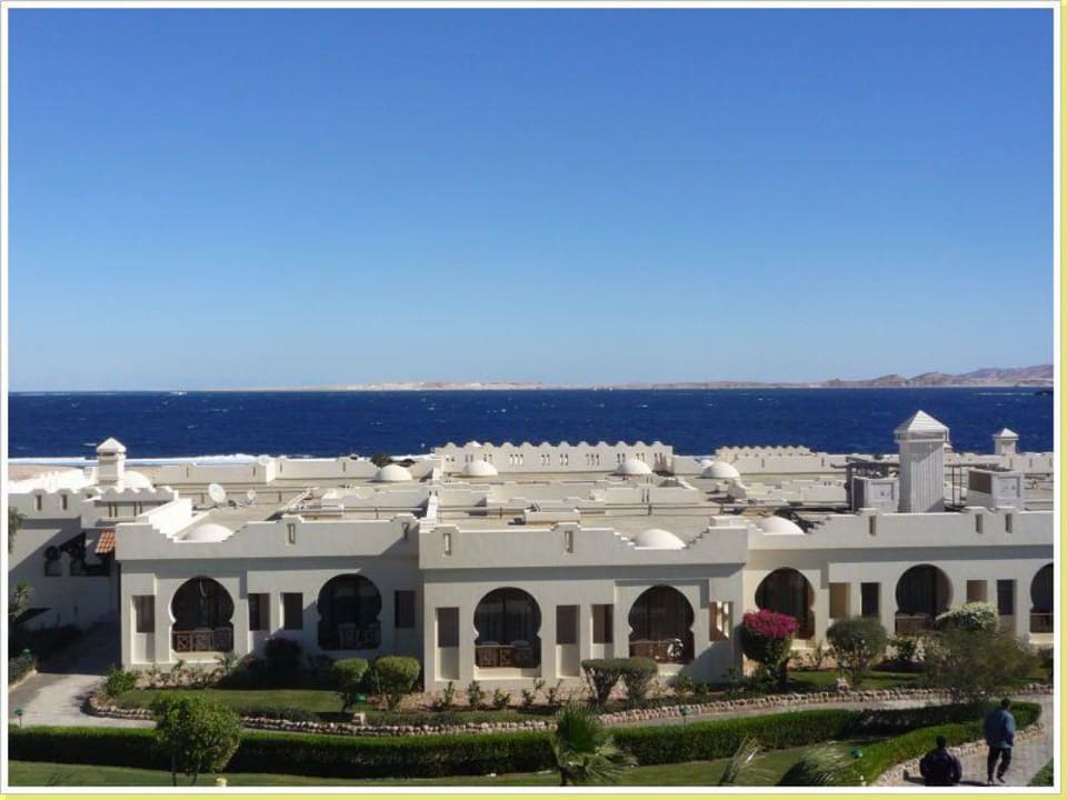 Blick vom Zimmer aufs Rote Meer Charmillion Club Resort