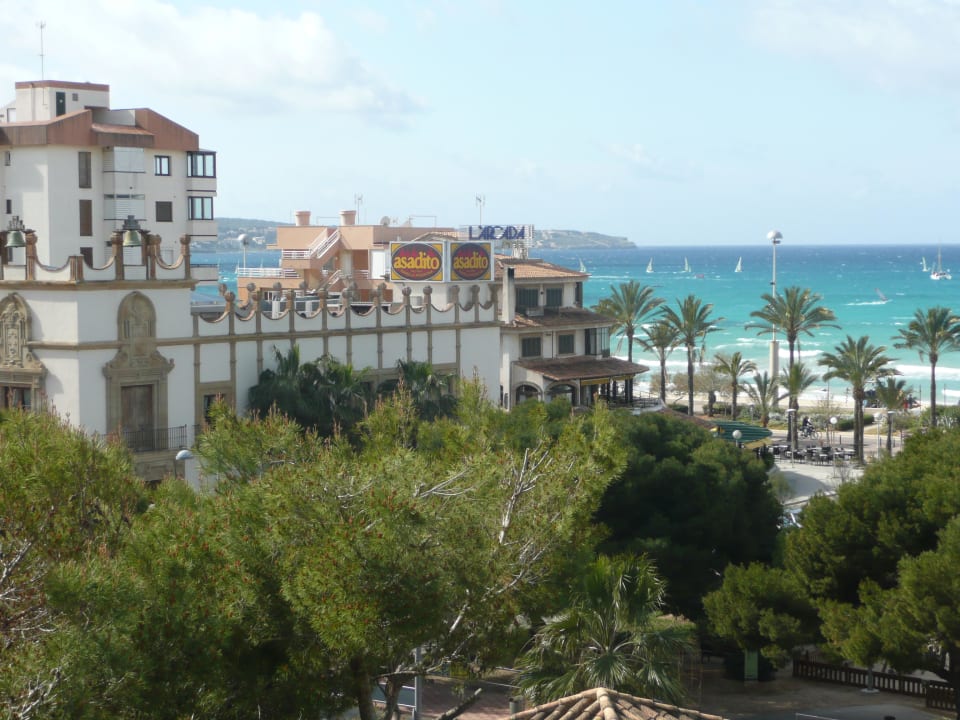 Ausblick von der Terrasse Aparthotel Houm Plaza Son Rigo