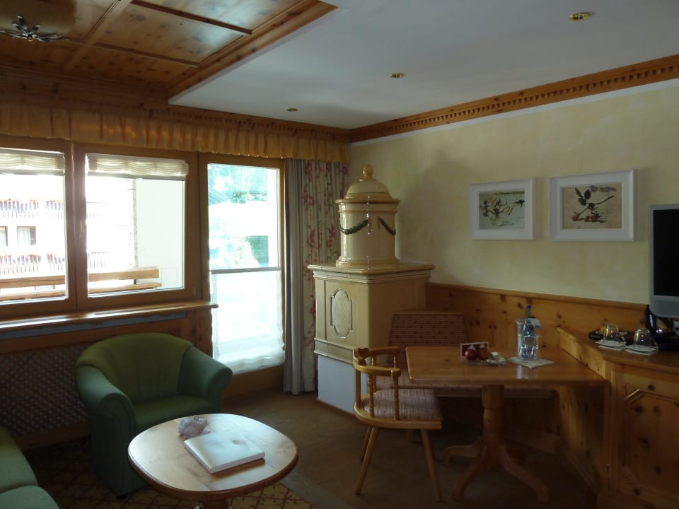 Kachelkamin für kalte Wintertage Wellnessresidenz Schalber