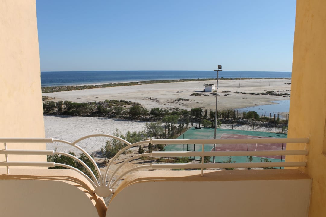 Ausblick aus einem seitlichen Zimmer Skanes Serail Aquapark