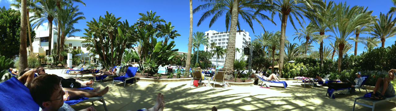 Panoramablick der Poolanlage. ROBINSON JANDIA PLAYA