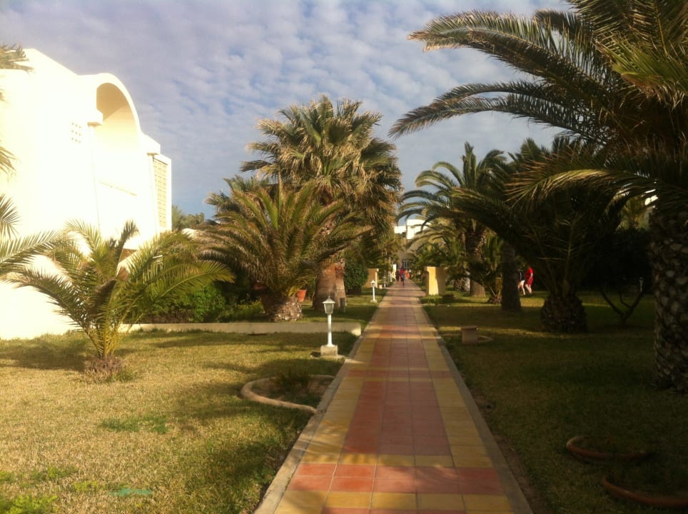 Der Weg zum Haupthaus Dar Khayam