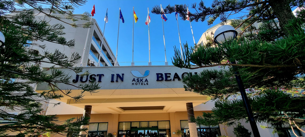 Lobby Aska Hotel Just in Beach
