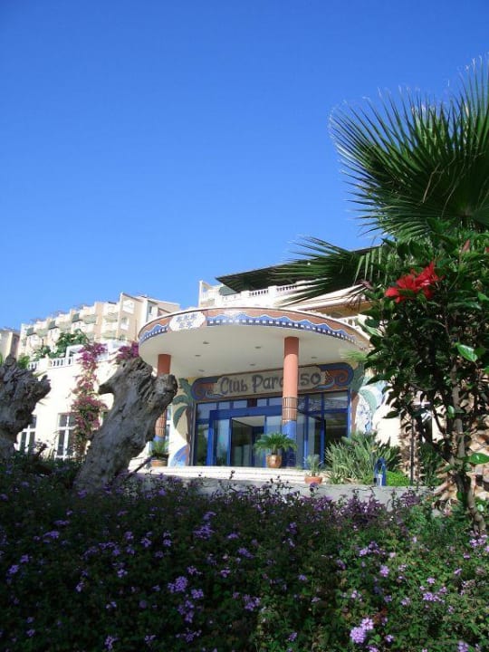 Hoteleingang Club Paradiso Hotel Club Paradiso