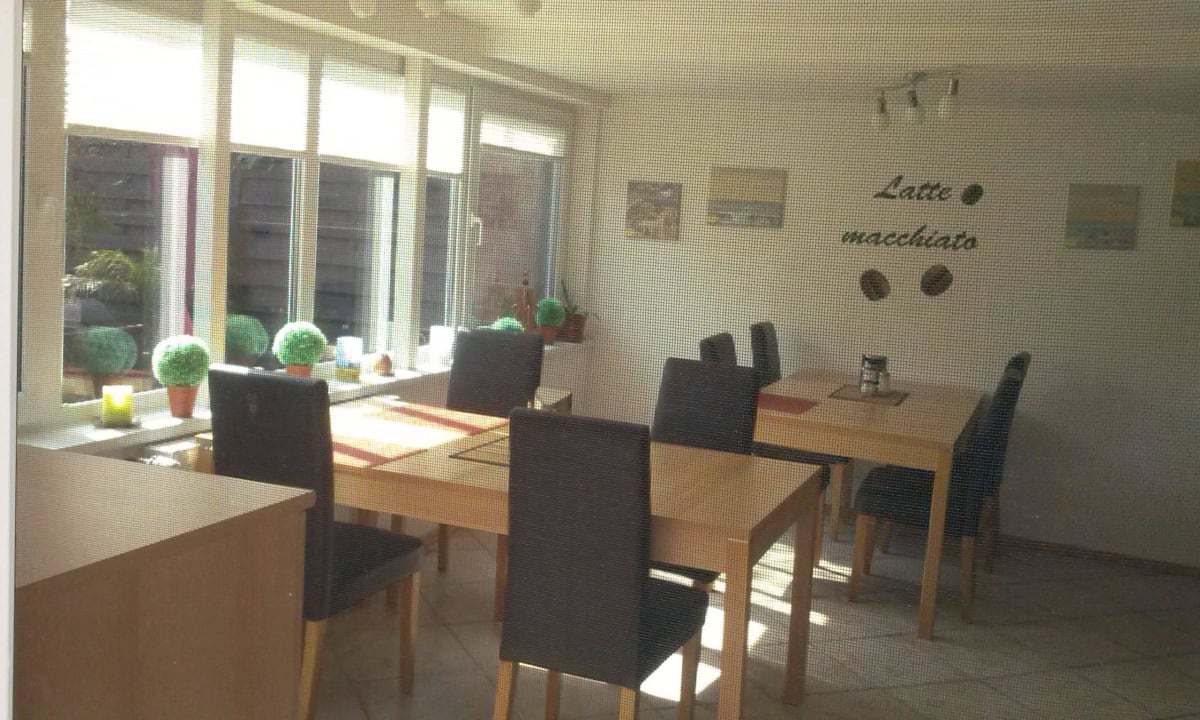 Frühstücksraum (da gibts auch nen Fernseher) Gästehaus Klement